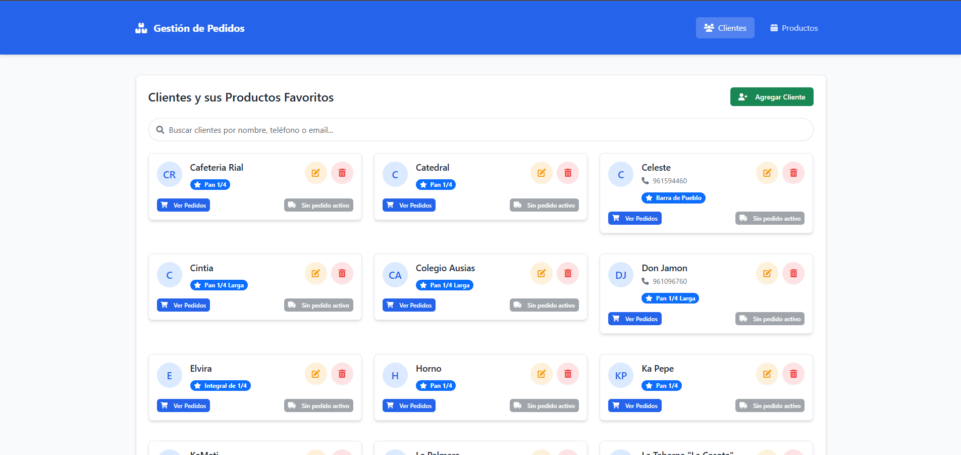 Gestor de Pedidos - internal order management system